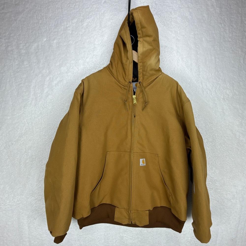 Carhartt Sandstone Active Jacket Quilt Lined Mens XL J140 BRN Brown NWT